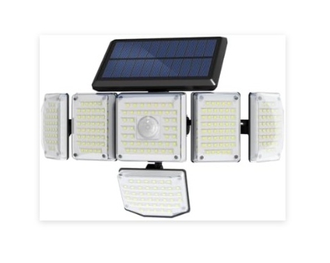 REFLECTOR SOLAR LED DE 6 CABEZAS
