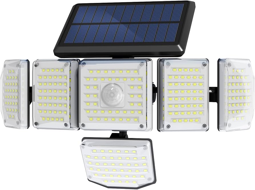 REFLECTOR SOLAR LED DE 6 CABEZAS